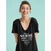 imageIm a Nurse Whats Your Superpower Gift for Nurses VNeck Fitted Women TShirtBlack