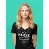 imageIm a Nurse Whats Your Superpower Gift for Nurses VNeck Fitted Women TShirtBlack