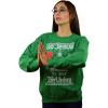 imageJesus Birthday Ugly Christmas Sweater Style Funny Holiday Xmas Long Sleeve TShirt for MenGreen