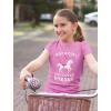 imageJust A Girl Who Loves Horses Gifts for Girls Kids Horseback Riding Horse ShirtPink
