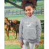 imageJust a Girl Who Loves Horses Hoodie Horse Gifts Equestrian Horseback Riding Kids Girls HoodieGray