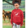imageJust a Girl Who Loves Horses Hoodie Horse Gifts Equestrian Horseback Riding Kids Girls HoodieRed