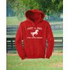 imageJust a Girl Who Loves Horses Hoodie Horse Gifts Equestrian Horseback Riding Kids Girls HoodieRed