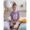 imageLove Horses Gifts for Girls Horseback Riding Horse Kids Girls Fitted TShirtRed