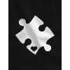imageMatching Autism Awareness Shirts Puzzle Piece Heart Set Dad Toddler Kids Tshirts 10 Black Medium  990 Black 56