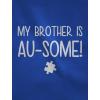 imageMy Brother is AuSome Autism Awareness Siblings Toddler Infant Kids TShirtCalifornia Blue