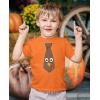 imageSilly Face Turkey Tie Shirt Girls Boys Funny Thanksgiving Day Toddler Kids TShirtOrange