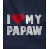 imageTeeStars  I Love My Papaw Fathers Day Gift for Grandpa Baby BodysuitNavy