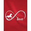 imageTstars  Gift for Horse Lover Infinite Love Racerback Tank TopBerry