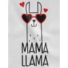 imageTstars  Mama Llama Gift for wifeMother Cute Women HoodieCalifornia Blue