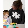 imageTstars Autism Awareness Sweatshirt Heart Cut Puzzle Autism Women HoodieBlack
