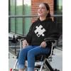imageTstars Autism Awareness Sweatshirt Heart Cut Puzzle Autism Women HoodieBlack