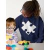 imageTstars Autism Awareness Sweatshirt Heart Cut Puzzle Autism Women HoodieBlue