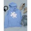 imageTstars Autism Awareness Sweatshirt Heart Cut Puzzle Autism Women HoodieCalifornia Blue