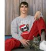 imageTstars Cat Santa Claws Mens Ugly Christmas Sweatshirt Tacky Sweater Style Xmas Holiday Sweatshirts for MenGray
