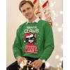 imageTstars Cat Santa Claws Mens Ugly Christmas Sweatshirt Tacky Sweater Style Xmas Holiday Sweatshirts for MenGreen