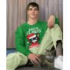imageTstars Cat Santa Claws Mens Ugly Christmas Sweatshirt Tacky Sweater Style Xmas Holiday Sweatshirts for MenGreen