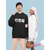 imageTstars Eat Sleep Anime Hoodies for Men Japanese Manga Novelty Unisex Sweatshirt Pullover HoodieBlack