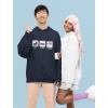 imageTstars Eat Sleep Anime Hoodies for Men Japanese Manga Novelty Unisex Sweatshirt Pullover HoodieBlue