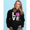 imageTstars Eat Sleep Volleyball Repeat Hoodies for Women Fans Team Players Sweatshirt HoodieBlack