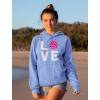 imageTstars Eat Sleep Volleyball Repeat Hoodies for Women Fans Team Players Sweatshirt HoodieCalifornia Blue