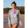 imageTstars Eat Sleep Volleyball Repeat Hoodies for Women Fans Team Players Sweatshirt HoodieGray