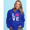 imageTstars Eat Sleep Volleyball Repeat Hoodies for Women Fans Team Players Sweatshirt HoodieRoyal
