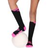 imageTstars Gift for Volleyball Fans Players  Volleyball Logo Athletic Crew SocksBlackPink