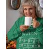 imageTstars Grandma Christmas Sweatshirt Nana Grandmother Gifts Ugly Xmas Holiday Sweatshirts for WomenGreen