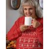 imageTstars Grandma Christmas Sweatshirt Nana Grandmother Gifts Ugly Xmas Holiday Sweatshirts for WomenRed