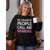 imageTstars Grandma Sweatshirt My Favorite People Call Me Grandma Nana Gift Women SweatshirtBlack