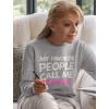 imageTstars Grandma Sweatshirt My Favorite People Call Me Grandma Nana Gift Women SweatshirtGray