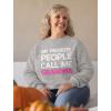 imageTstars Grandma Sweatshirt My Favorite People Call Me Grandma Nana Gift Women SweatshirtGray