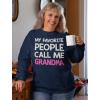 imageTstars Grandma Sweatshirt My Favorite People Call Me Grandma Nana Gift Women SweatshirtNavy