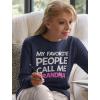 imageTstars Grandma Sweatshirt My Favorite People Call Me Grandma Nana Gift Women SweatshirtNavy
