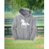 imageTstars Horse Lover Kids Hoodie  Red Black Gray Blue  S M L XL  Unisex  Kids  HoodieGray