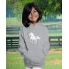 imageTstars Horse Lover Kids Hoodie  Red Black Gray Blue  S M L XL  Unisex  Kids  HoodieGray