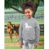 imageTstars Horse Lover Kids Hoodie  Red Black Gray Blue  S M L XL  Unisex  Kids  HoodieGray
