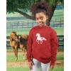 imageTstars Horse Lover Kids Hoodie  Red Black Gray Blue  S M L XL  Unisex  Kids  HoodieRed
