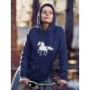 imageTstars Horse Riding Hoodie for Women Teen Girls Gifts for Equestrian Horseback Riding Sweatshirt HoodiesBlue