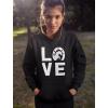 imageTstars Horseshoe Print Love Hoodie for Women Teen Girls Equestrian Horseback Riding Horse Sweatshirt HoodiesBlack