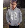 imageTstars Horseshoe Print Love Hoodie for Women Teen Girls Equestrian Horseback Riding Horse Sweatshirt HoodiesGray