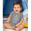imageTstars Keep Calm My Mom Is A Nurse Gift For Mommy Nurse Cute Baby BodysuitGray