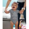 imageTstars Keep Calm My Mom Is A Nurse Gift For Mommy Nurse Cute Baby BodysuitGray