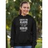 imageTstars Leave Me Alone Im Only Talking to My Horse Hoodie for Women Teen Girls Funny Sayings Horses Sweatshirt HoodieBlack