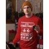 imageTstars Llama Ugly Christmas Sweater Men Women Unisex Holiday Xmas Couples SweatersRed
