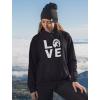 imageTstars Matching Horse Hoodies ampamp Leggings for Women Teen Girls Equestrian Horseshoe Print Love Hoodie ampamp Legging SetBlack Hoodie  Leggings