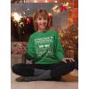 imageTstars Meeowee Cat Christmas Sweater Style Sweatshirt for Women Teen Girls Funny Xmas Holiday SweatshirtsGreen