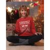 imageTstars Meeowee Cat Christmas Sweater Style Sweatshirt for Women Teen Girls Funny Xmas Holiday SweatshirtsRed