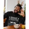 imageTstars Meeowee Ugly Christmas Sweatshirt for Men Tacky Sweater Style Cat Xmas Holiday Mens SweatshirtsBlack